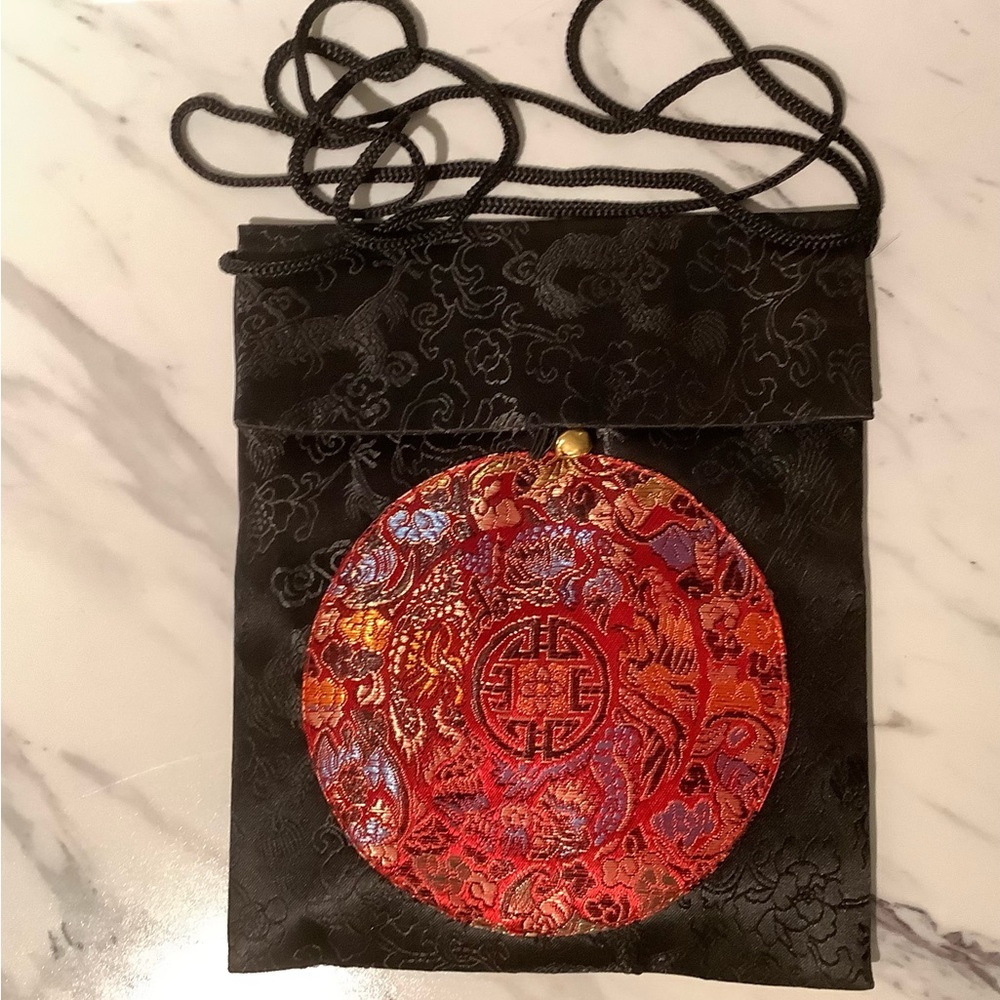 New vintage satin brocade mini bag